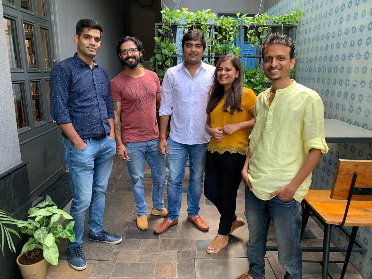 Jasbhi team at a dinner gathering